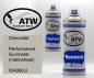 Preview: Chevrolet, Performance Gunmetal (matt/wheel), WA800U: 400ml Sprühdose + 400ml Klarlack - Set, von ATW Autoteile West.